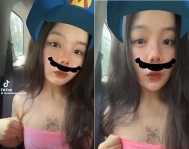 Anh ta thấy hài lòng với cô gái dâm của mình
