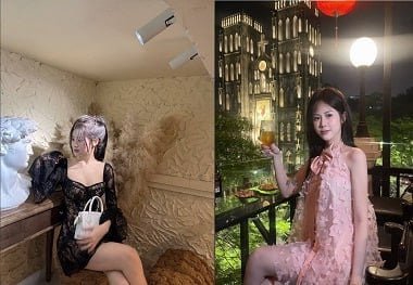 Keelin xinh gái show bướm
